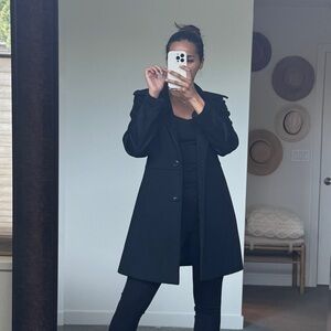 Kristen Blake Charcoal Gray Coat